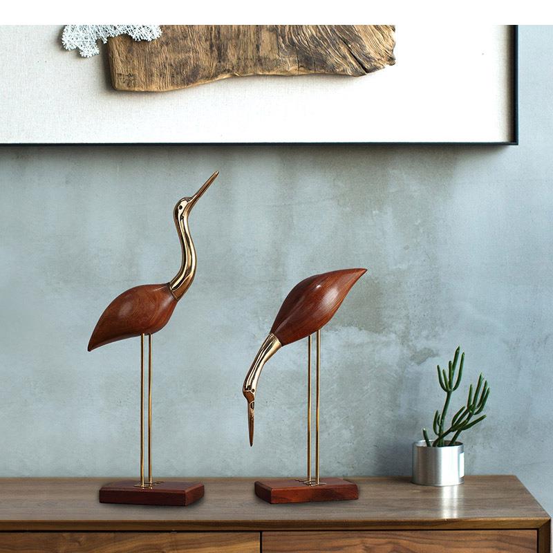 Retro Copper Cranes Artwork St - Resin Art Work 评论和价格