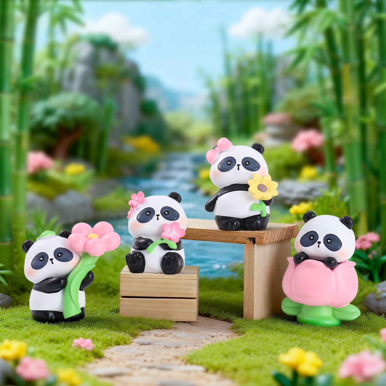 2026 New Panda Flower's Spring - Resin Art Case 评论和价格