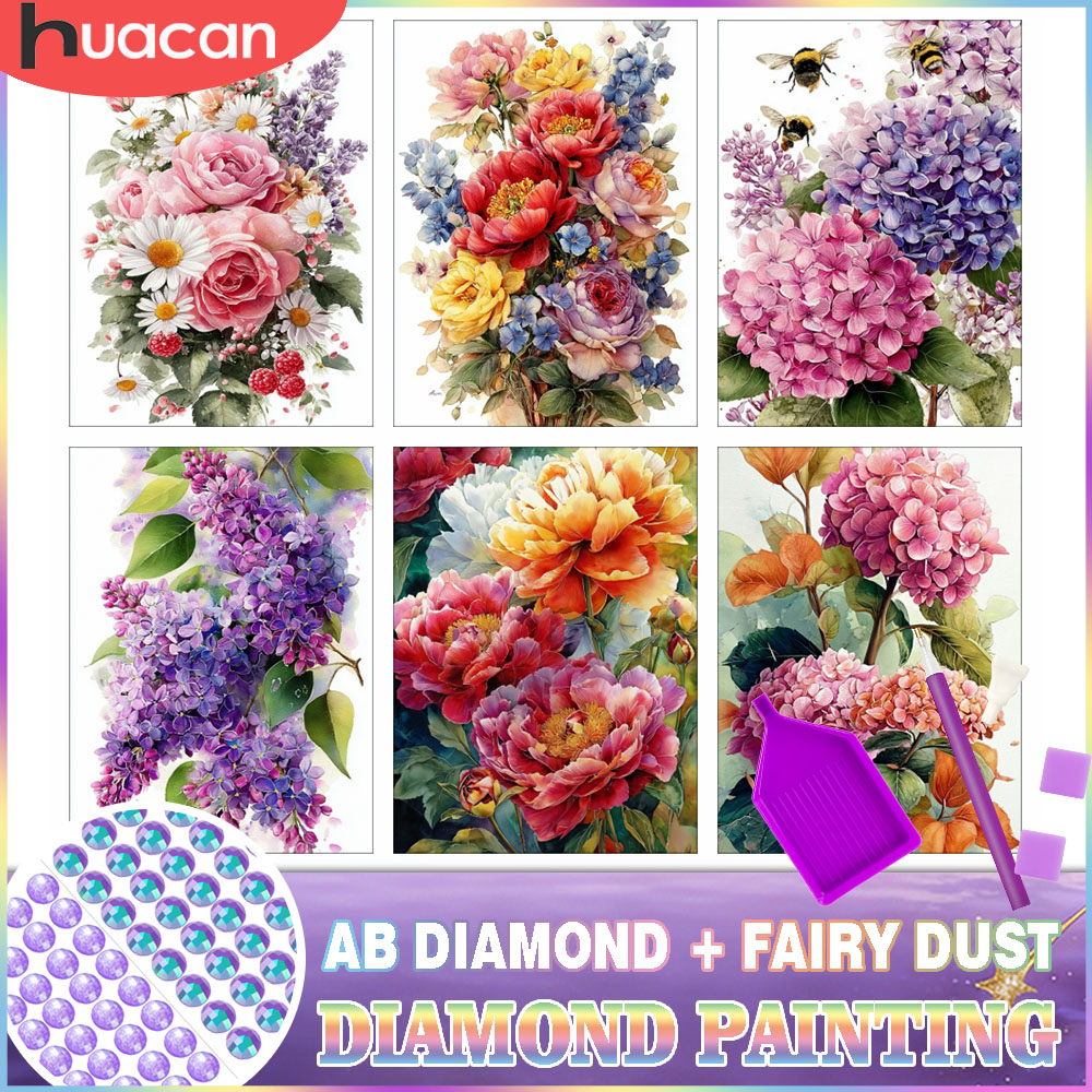 HUACAN Diamond Painting Kit Fl - Resin Art Rose 评论和价格